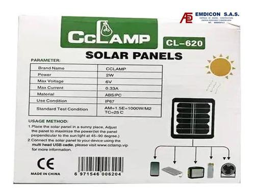 Mini Panel Solar Cargador De Celular Cl 620 2w